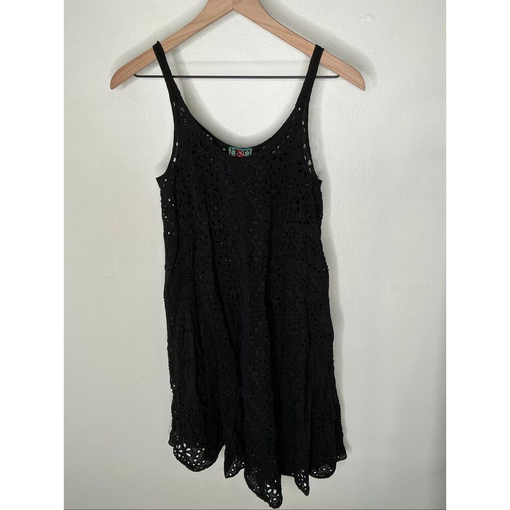 Jonny Was Eyelet Lace Tunic | Black in Small